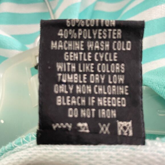 Bundle Track Jacket/Tee Set BAR HARBOR Beach Resort Green Stripe Full Zip XL - Picture 7 of 11